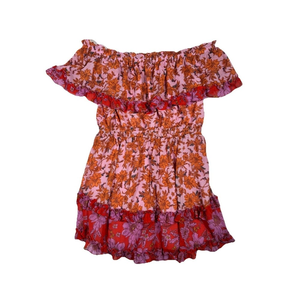Jessica Simpson Women's Floral Off-Shoulder Ruffle Dress Size 1X